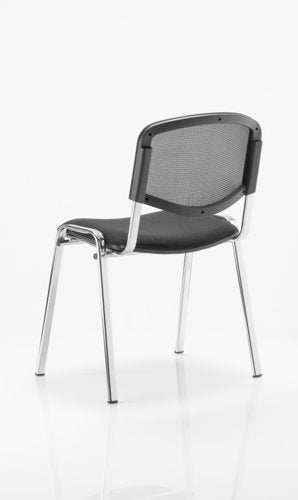 ISO Stack Chair BK Mesh CH Frame