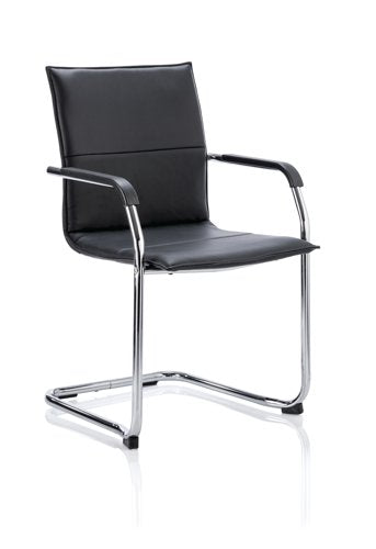 Echo Cantilever Chair Leather BK