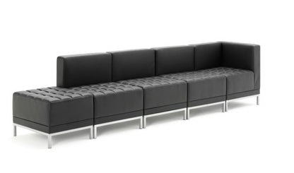 Infinity Mod Crnr Sofa Black Leather