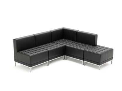 Infinity Mod Crnr Sofa Black Leather