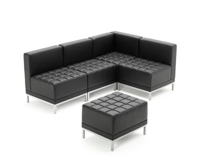 Infinity Mod Crnr Sofa Black Leather