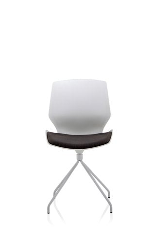 Florence Chair WH Frame Grey Seat