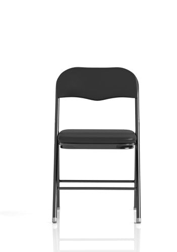 Sicily PU Leather Folding Chair Black