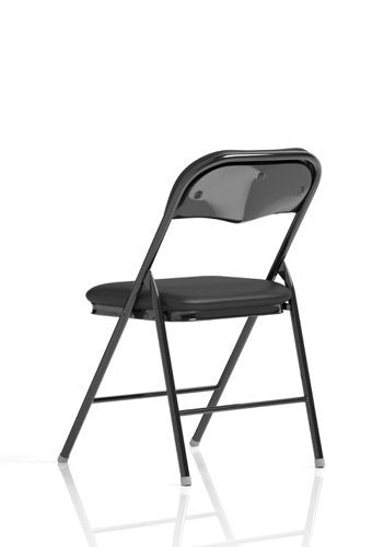 Sicily PU Leather Folding Chair Black