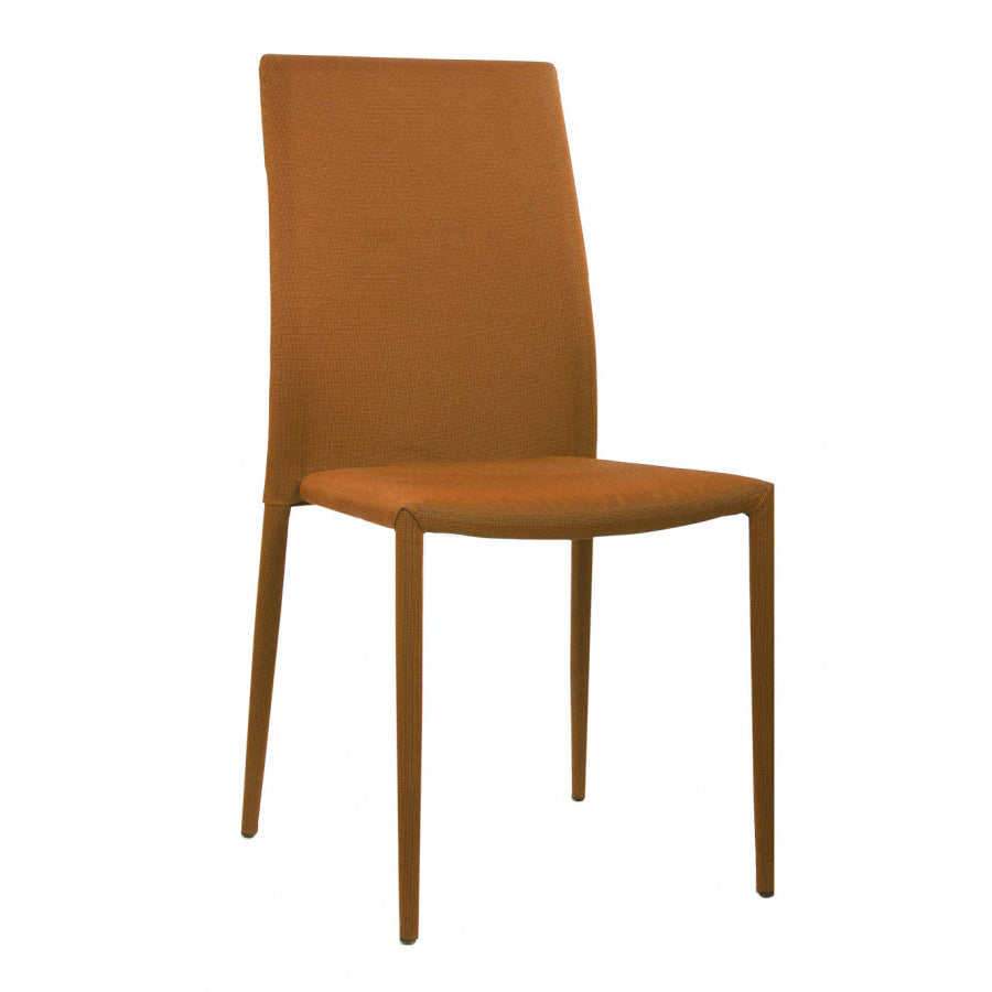 Chatham Fabric Chair Orange with Orange Metal Legs (4s)