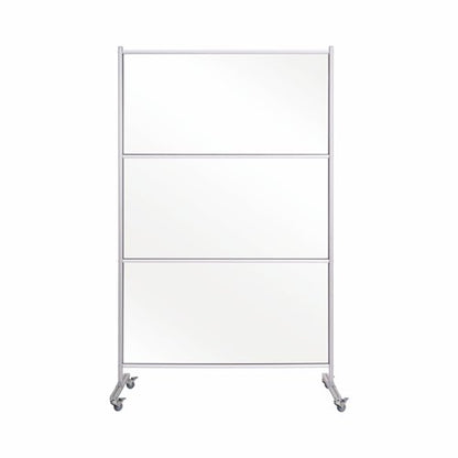 Mobile Stand Glass Panel 120x150cm