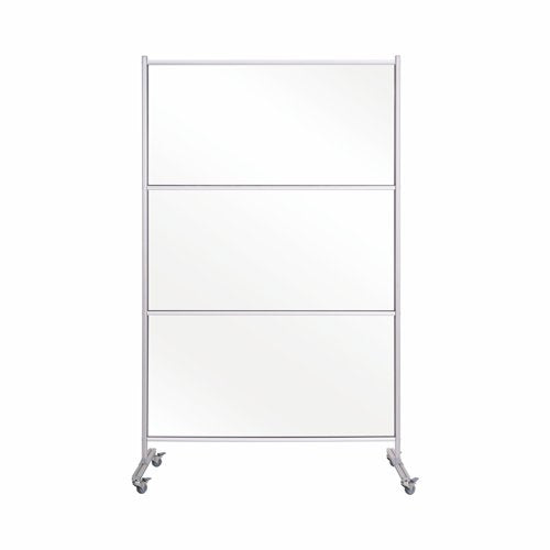 Mobile Stand Glass Panel 120x150cm
