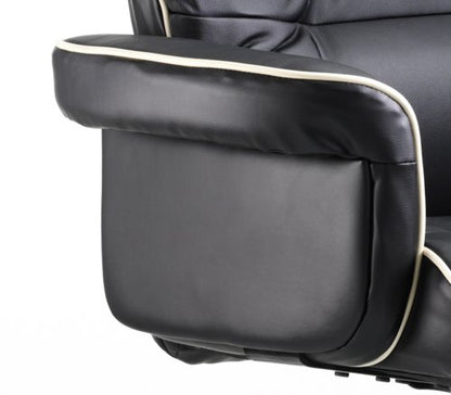 Chelsea Exec Chair Black Leather