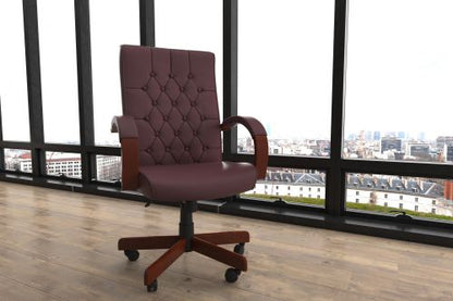Chesterfield Exec Burg Leather