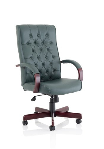 Chesterfield Exec Green Leather