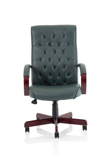 Chesterfield Exec Green Leather