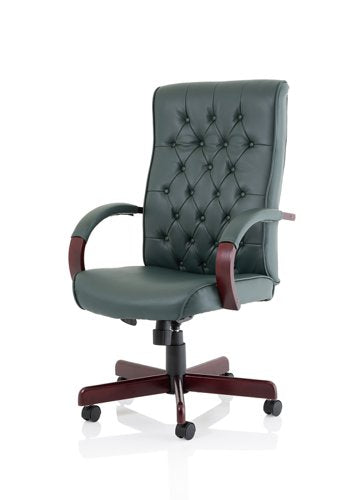 Chesterfield Exec Green Leather