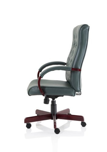 Chesterfield Exec Green Leather