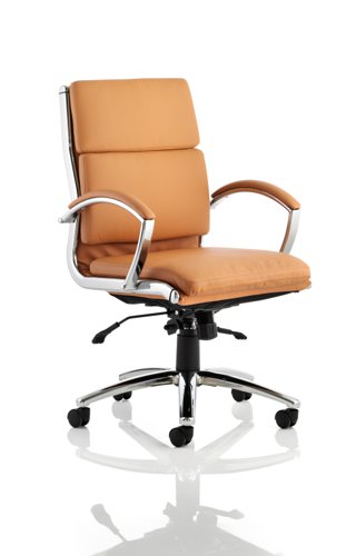 Classic Exec Chair Med Back Tan