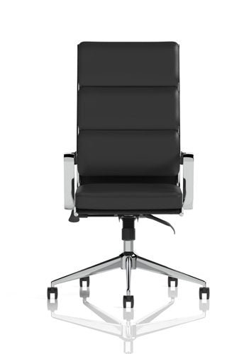 Savoy Exec High Back Chair BK Leather