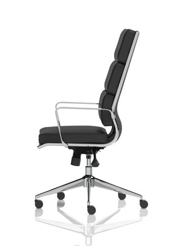 Savoy Exec High Back Chair BK Leather