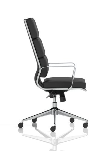 Savoy Exec High Back Chair BK Leather