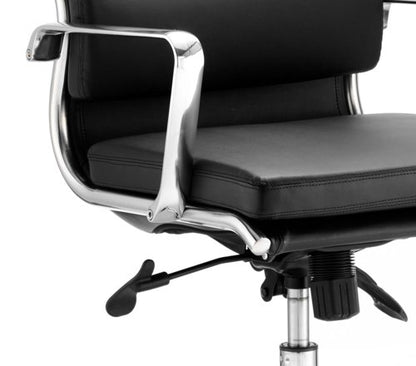 Savoy Exec High Back Chair BK Leather