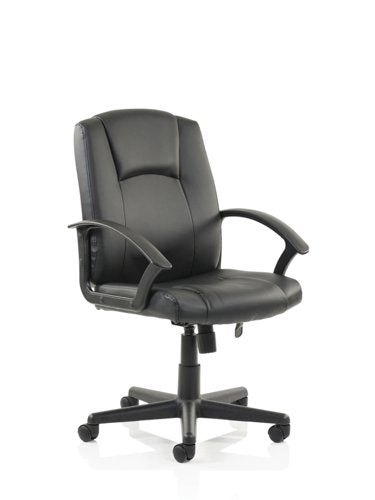 Bella Exec Managers Chair BK Leather