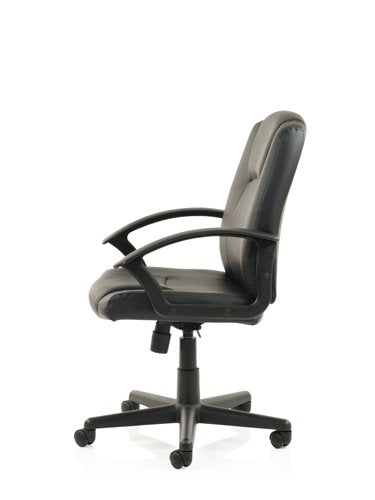 Bella Exec Managers Chair BK Leather