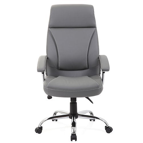 Penza Executive Chair Leather Grey