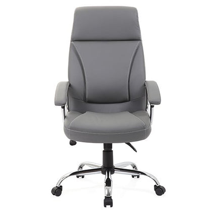 Penza Executive Chair Leather Grey