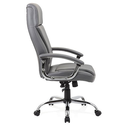 Penza Executive Chair Leather Grey