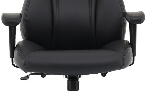 Winsor Black Leather Chair wHR