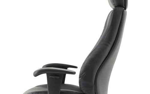 Winsor Black Leather Chair wHR