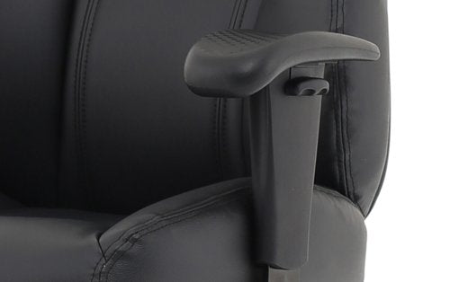 Winsor Black Leather Chair wHR