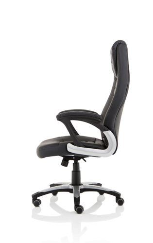 Metropolis HB Leather Look Chair BK