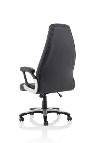 Metropolis HB Leather Look Chair BK