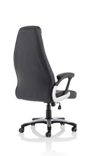 Metropolis HB Leather Look Chair BK