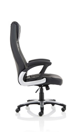 Metropolis HB Leather Look Chair BK