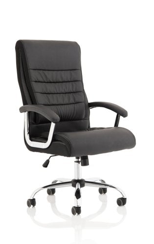Dallas PU High Back Exec Chair Black