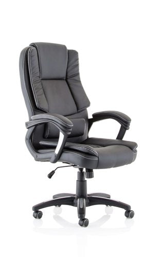 Dakota HB Leather Look Chair BK