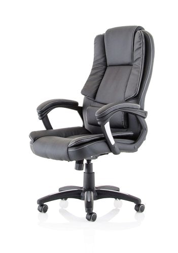 Dakota HB Leather Look Chair BK
