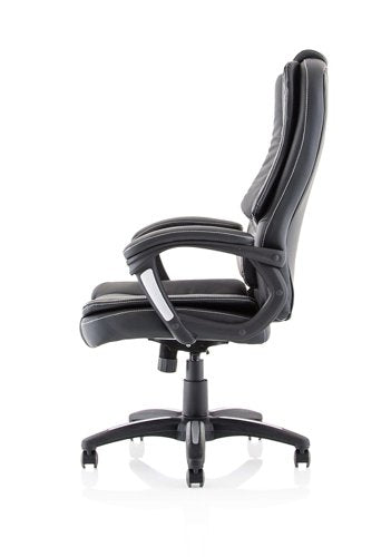 Dakota HB Leather Look Chair BK
