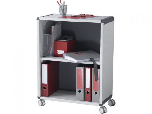 Mbile 2 Cmprtmnt Bkcase GY/Charcoal