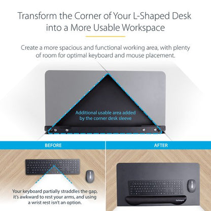 Steel Corner Sleeve for L-Shaped Desks