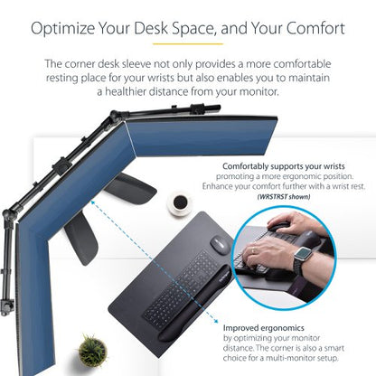 Steel Corner Sleeve for L-Shaped Desks