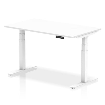 Air 140x80 Adj Desk White WH Leg
