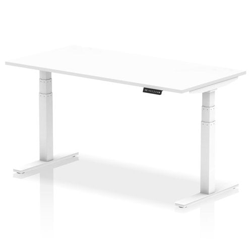 Air 160x80 Adj Desk White WH Leg