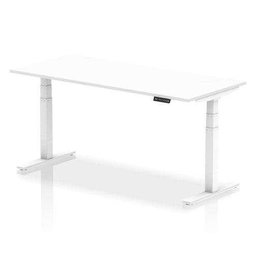 Air 180x80 Adj Desk White WH Leg