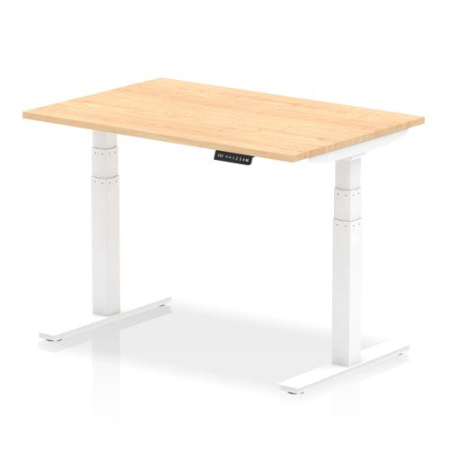 Air 120x80 Adj Desk Maple WH Leg