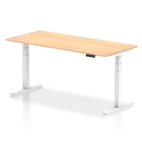 Air 180x80 Adj Desk Maple WH Leg