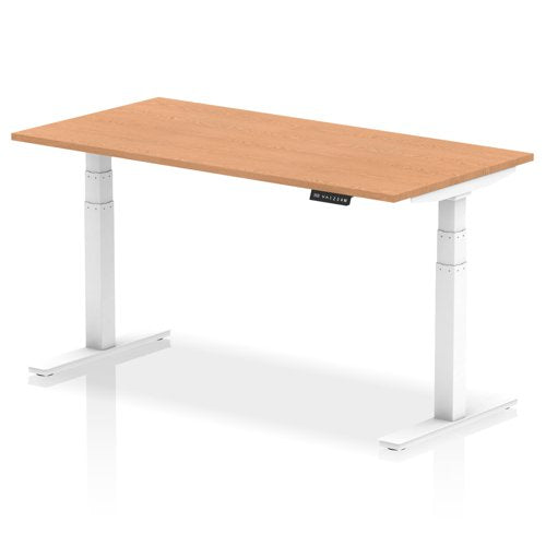 Air 160x80 Adj Desk Oak WH Leg