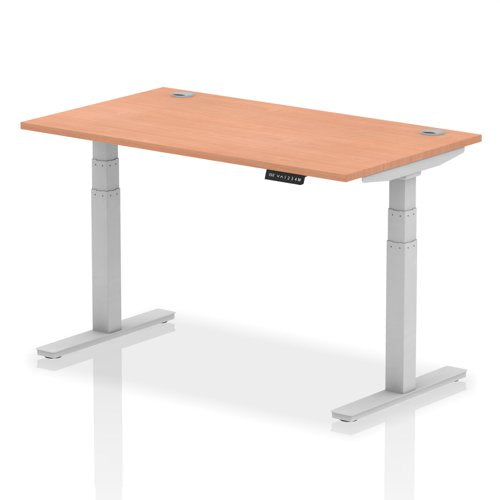 Air 140x80 Adj Desk Cbl Beech SL Leg