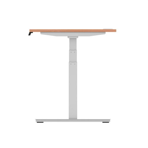 Air 140x80 Adj Desk Cbl Beech SL Leg