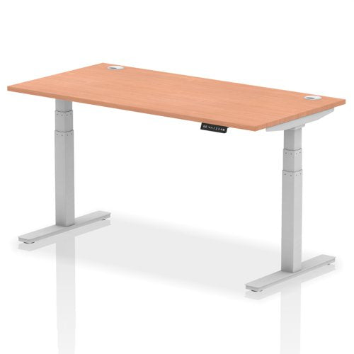 Air 160x80 Adj Desk Cbl Beech SL Leg